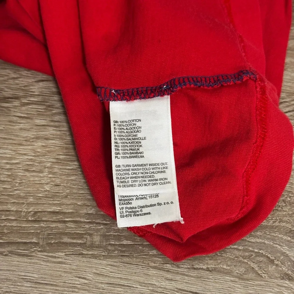 The North Face RU14 USA Olympic Team T-Shirt Mens XL Navy Red Colorblock Cotton